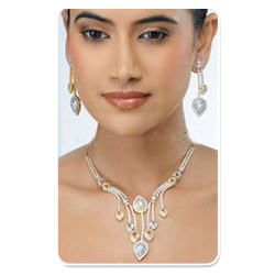 Manufacturers Exporters and Wholesale Suppliers of CZ Necklace Set Mumbai Maharashtra CZ Necklace Set